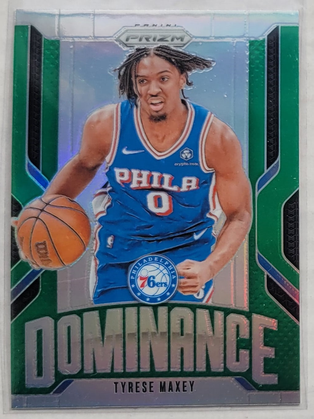 Tyrese Maxey - 2024-25 Panini Prizm Dominance Prizms Green #24