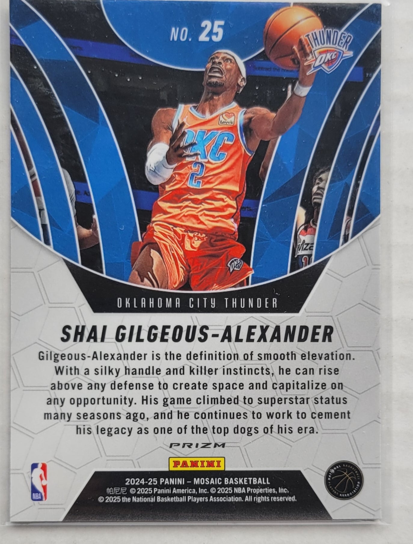 Shai Gilgeous-Alexander - 2024-25 Panini Mosaic Elevate Mosaic #25
