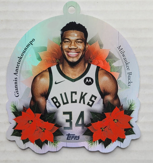 Giannis Antetokounmpo - 2025-26 Topps Holiday Oversized Die-Cut Ornaments #DCOGA