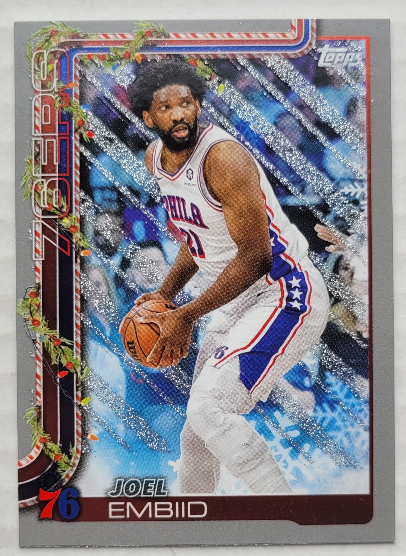 Joel Embiid - 2025-26 Topps Holiday Glitter Holiday #H18