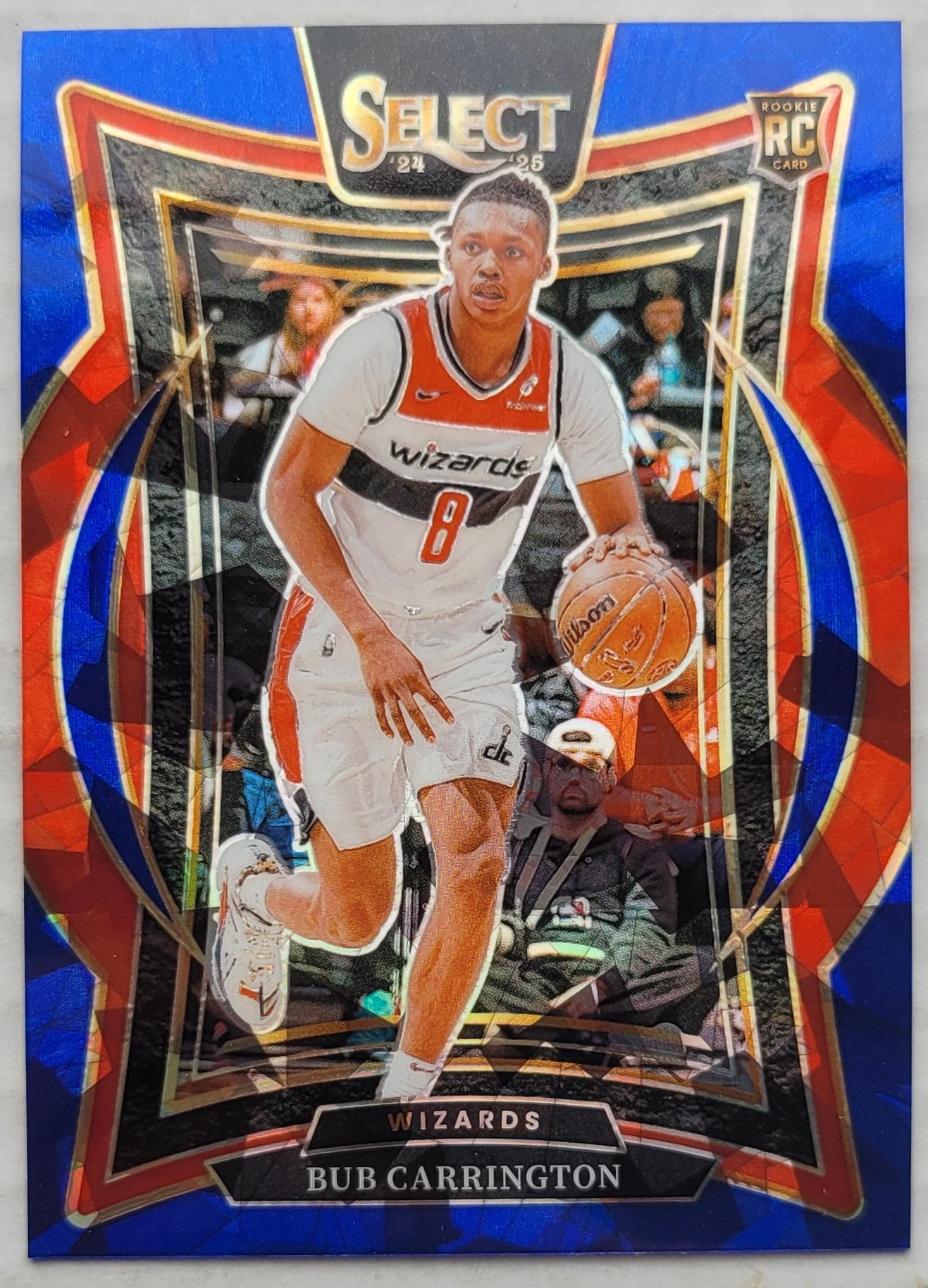 Bub Carrington - 2024-25 Select Blue Cracked Ice Prizms #81 RC