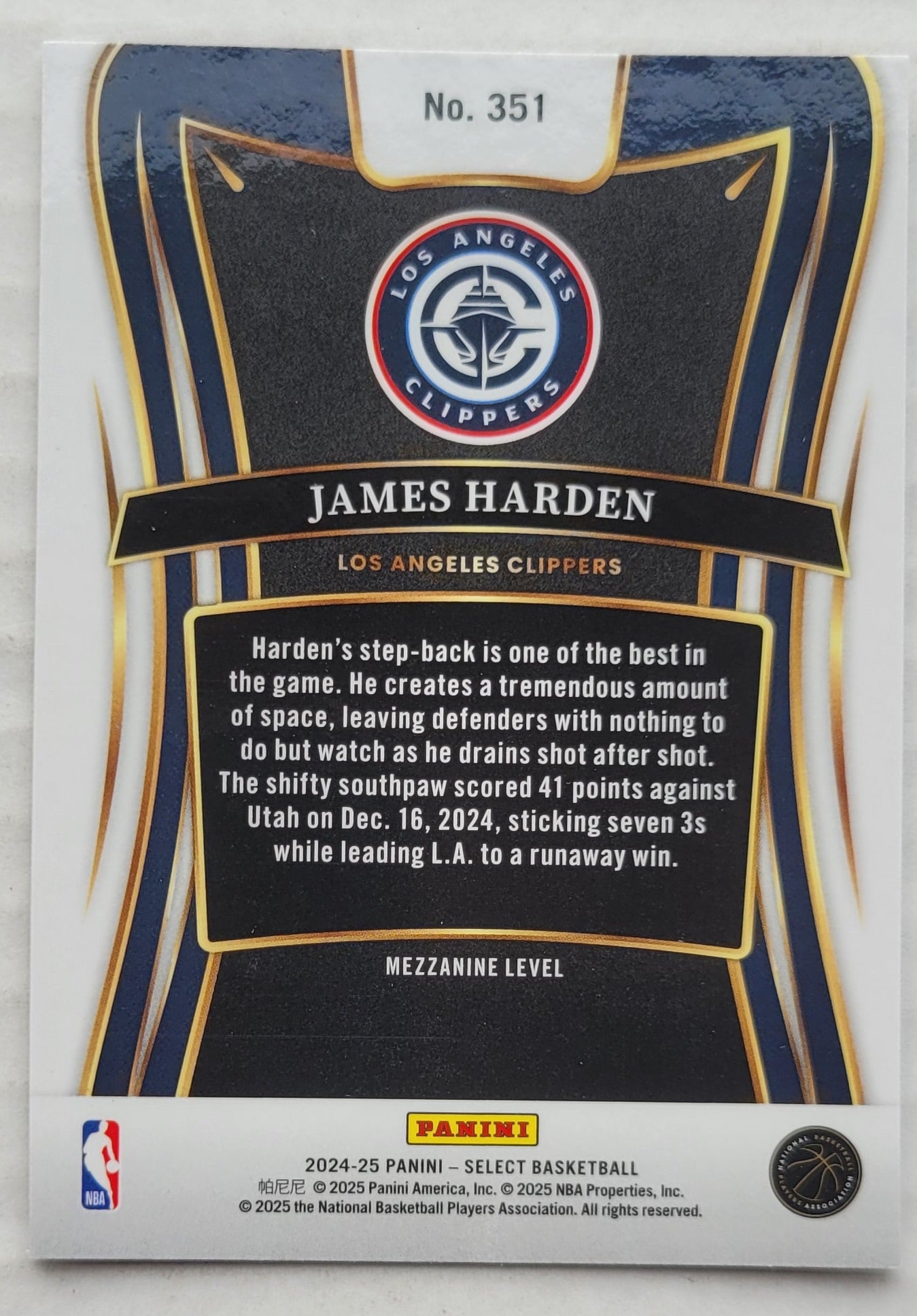 James Harden - 2024-25 Select #351