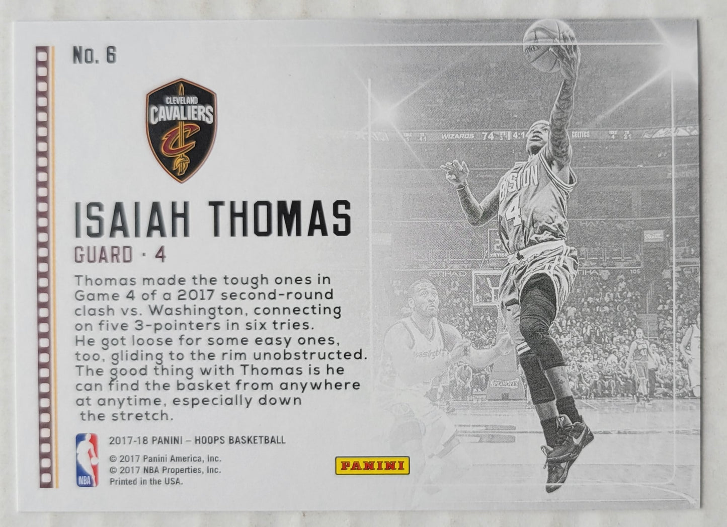 Isaiah Thomas - 2017-18 Hoops Lights Camera Action #6