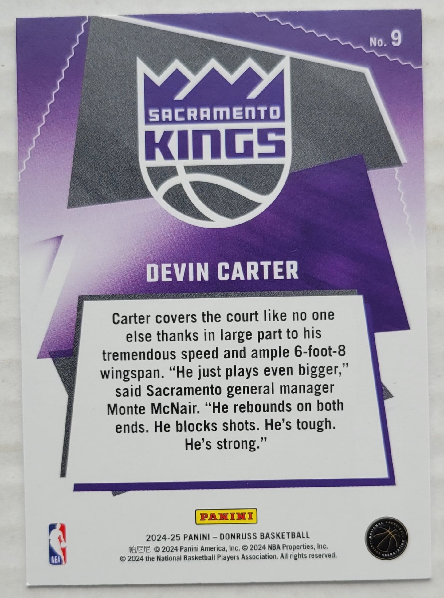 Devin Carter - 2024-25 Donruss Great X-Pectations #9
