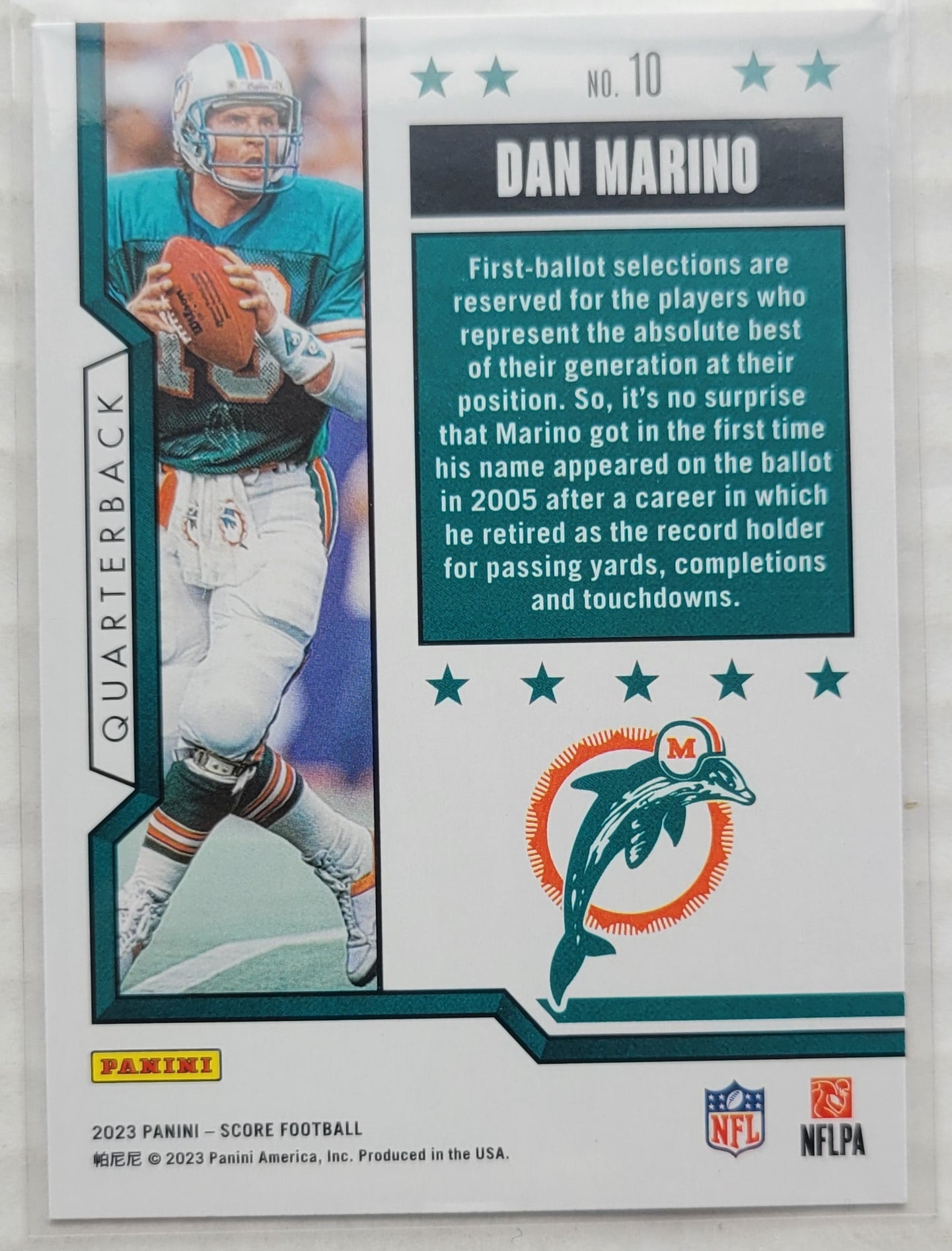 Dan Marino - 2023 Score First Ballot #10