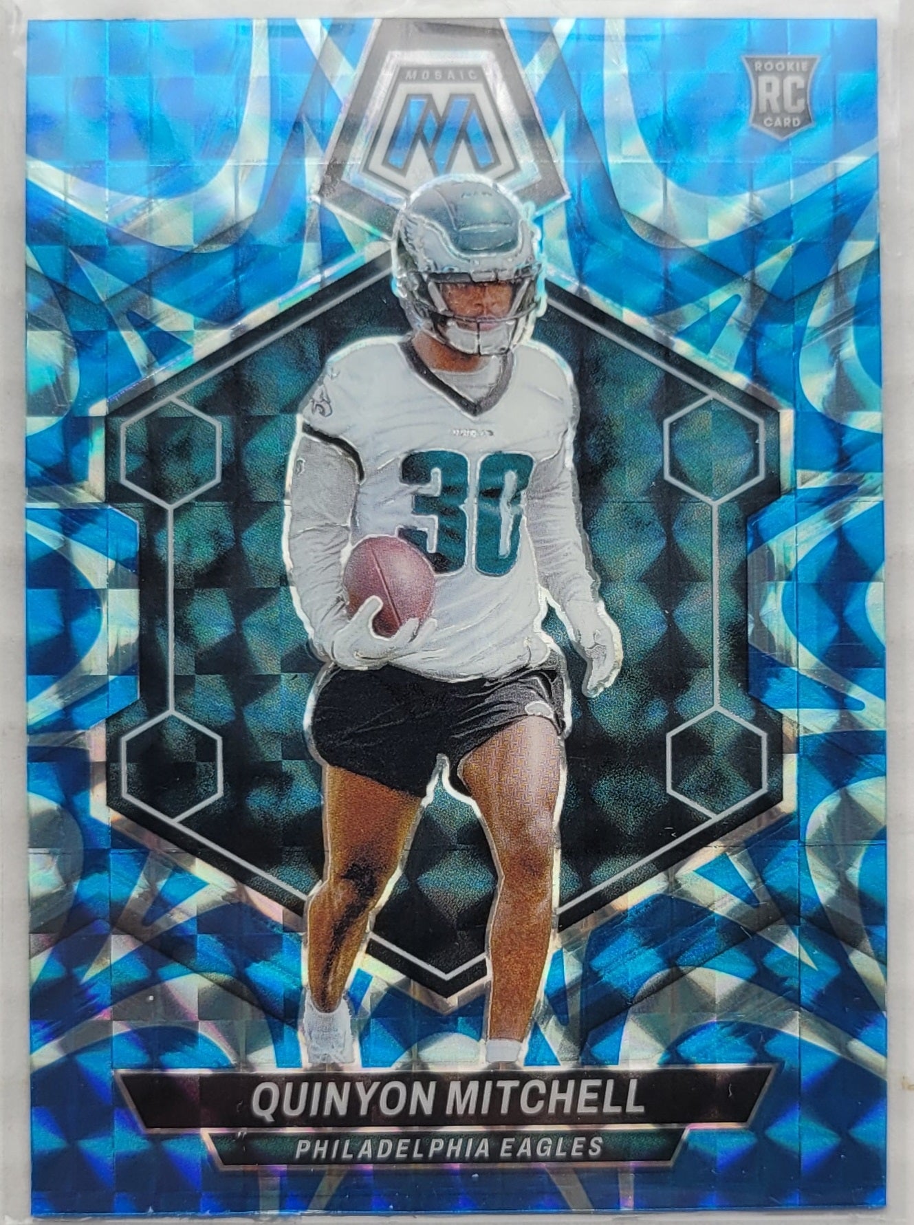 Quinyon Mitchell - 2024 Panini Mosaic Mosaic Reactive Blue #322 RC