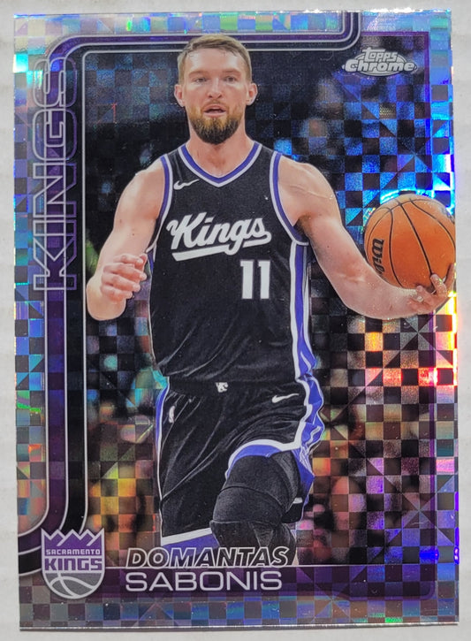 Domantas Sabonis - 2025-26 Topps Chrome X-Fractors #229