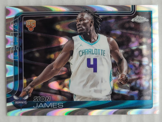 Sion James - 2025-26 Topps Chrome RayWave Refractors #283 RC