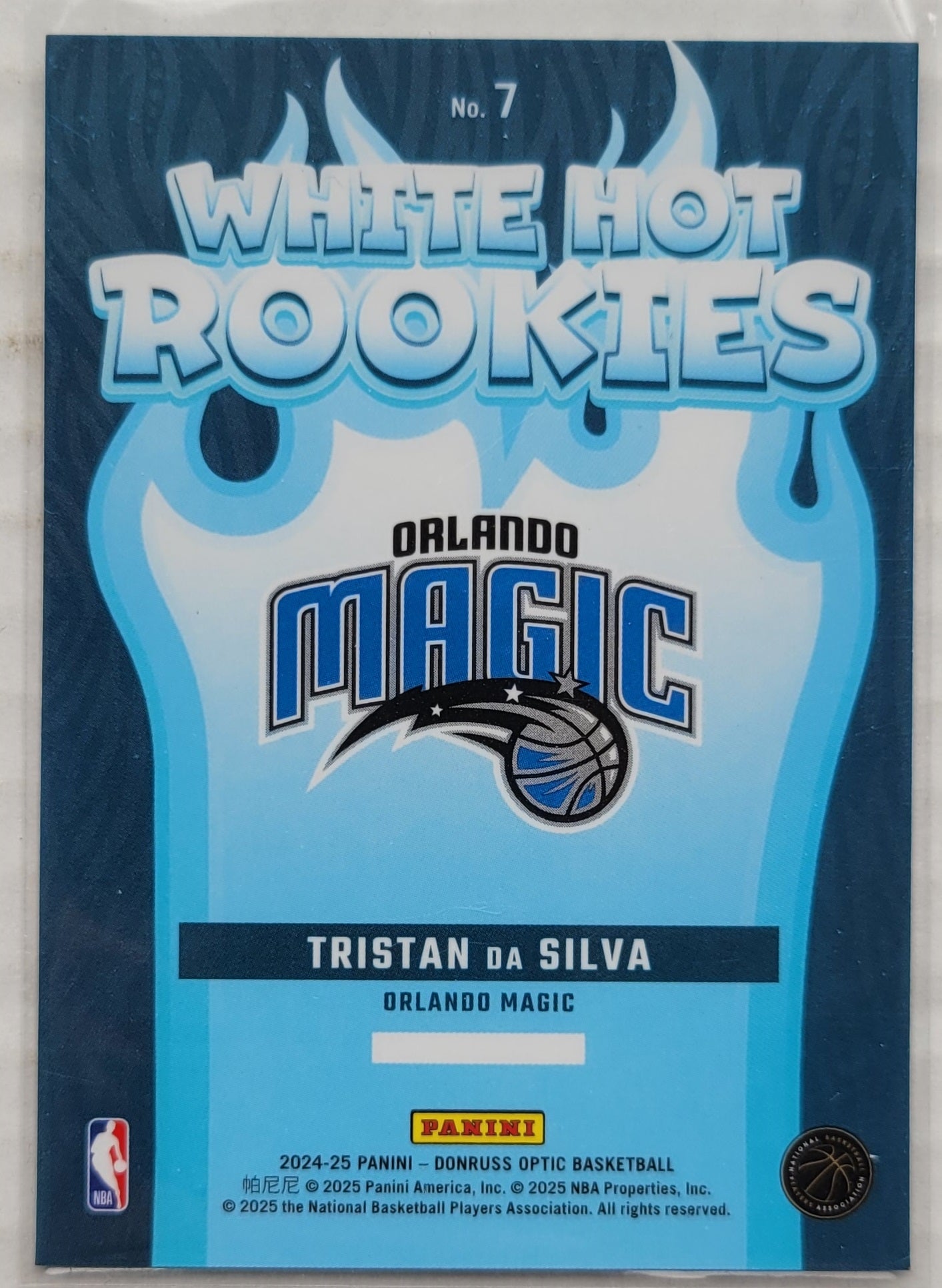 Tristan da Silva - 2024-25 Donruss Optic White Hot Rookies #7