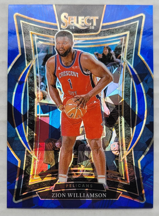 Zion Williamson - 2024-25 Select Blue Cracked Ice Prizms #28