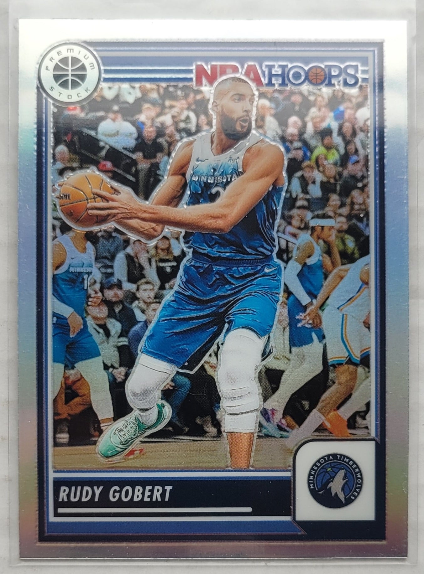 Rudy Gobert - 2023-24 Hoops Premium Stock Silver Prizm #52