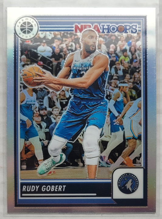 Rudy Gobert - 2023-24 Hoops Premium Stock Silver Prizm #52