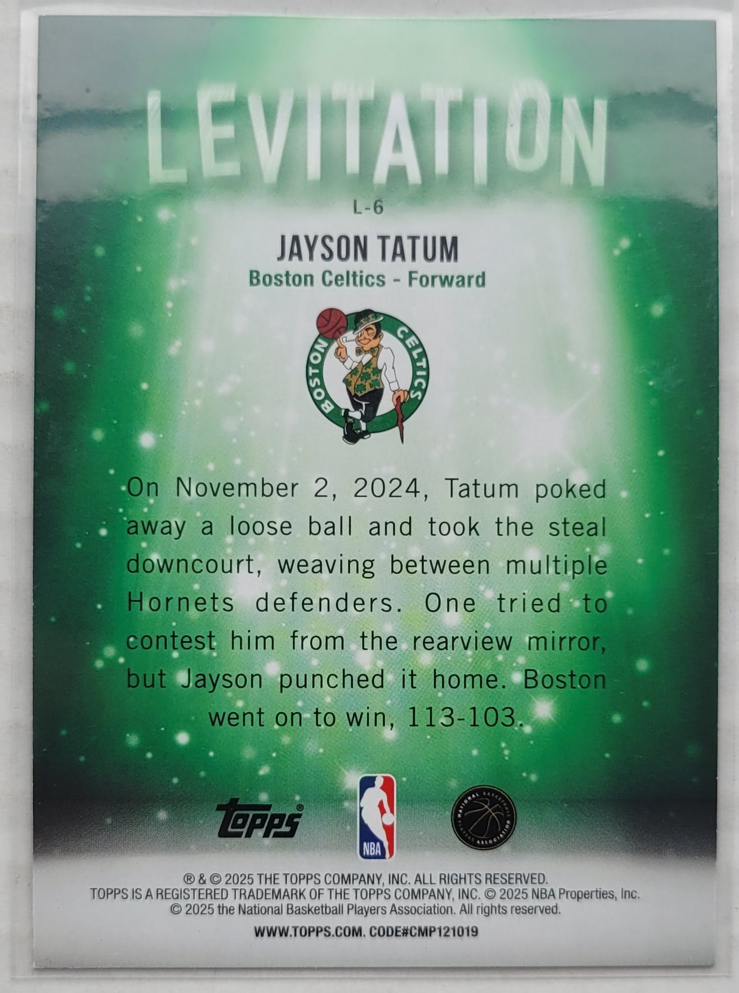 Jayson Tatum - 2025-26 Topps Levitation #L6