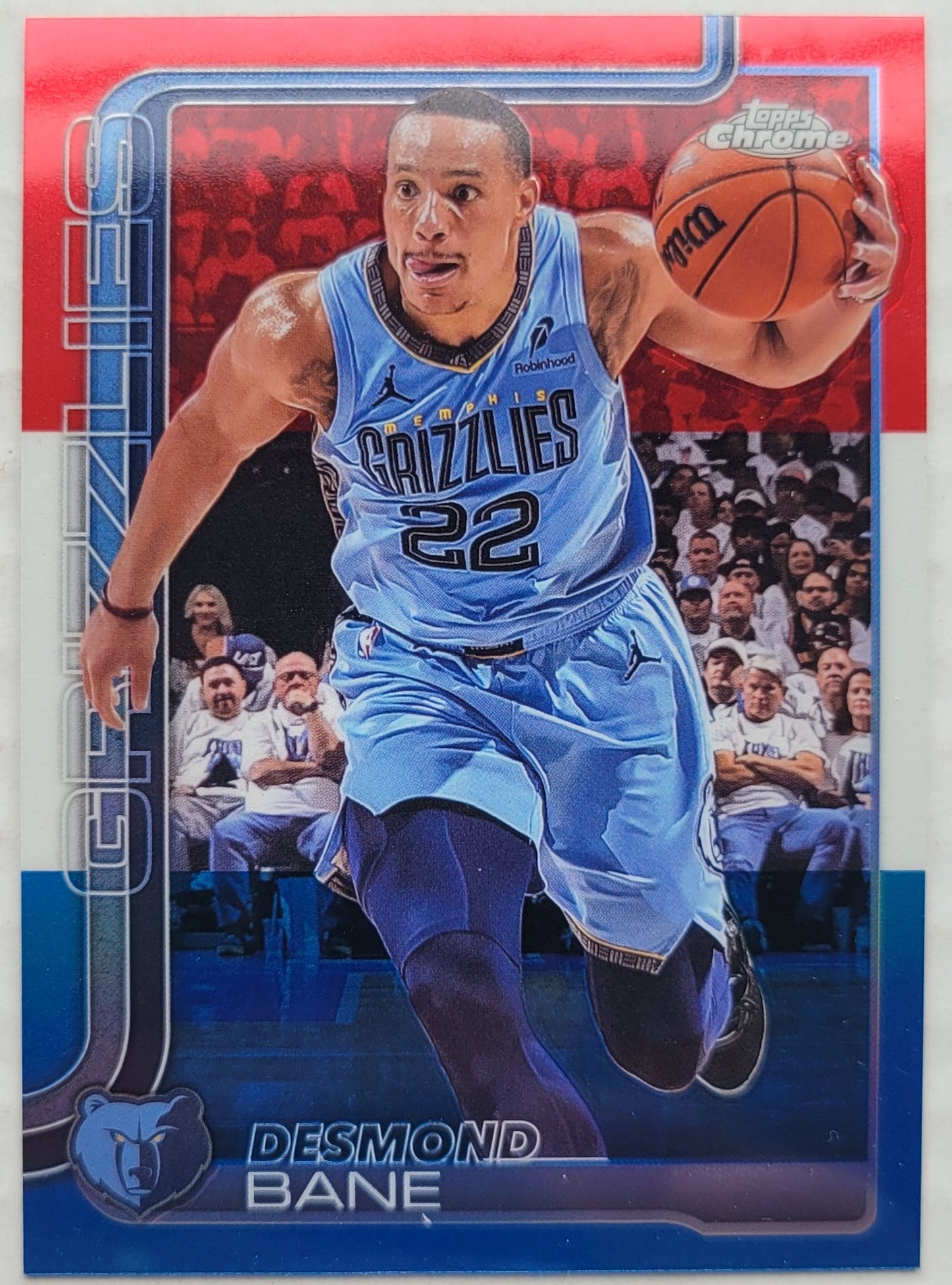 Desmond Bane - 2025-26 Topps Chrome Red White and Blue Refractors #174