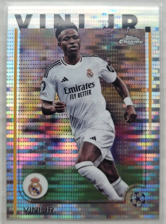 Vini Jr. - 2024-25 Topps Chrome UEFA Club Competitions Pulsar Refractors #7
