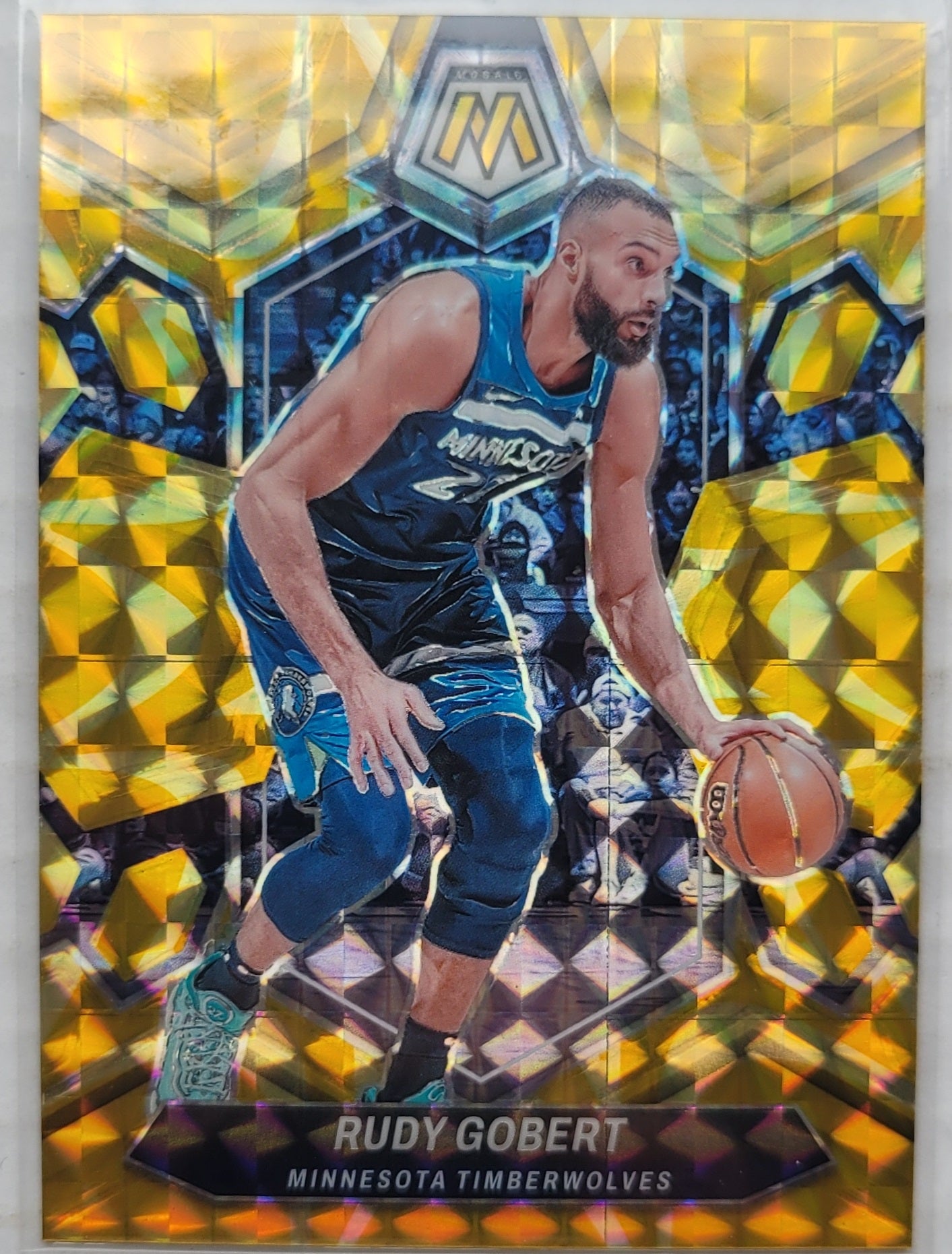 Rudy Gobert - 2023-24 Panini Mosaic Mosaic Reactive Yellow #52