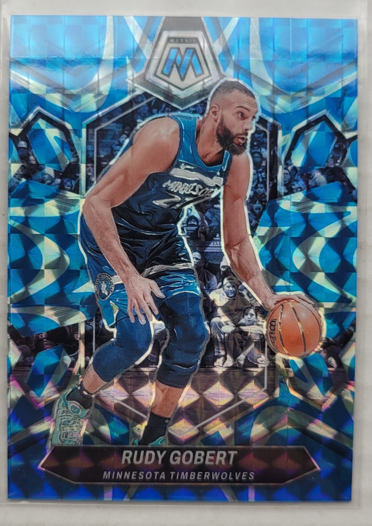 Rudy Gobert - 2023-24 Panini Mosaic Mosaic Reactive Blue #52