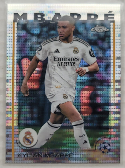 Kylian Mbappe - 2024-25 Topps Chrome UEFA Club Competitions Pulsar Refractors #1