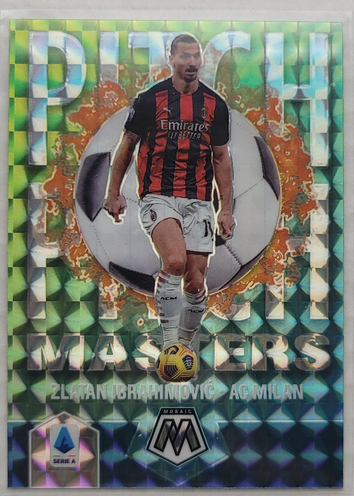 Zlatan Ibrahimovic - 2020-21 Panini Mosaic Serie A Pitch Masters Mosaic #1