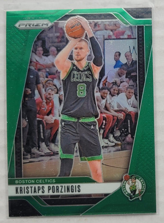 Kristaps Porzingis - 2024-25 Panini Prizm Prizms Green #114