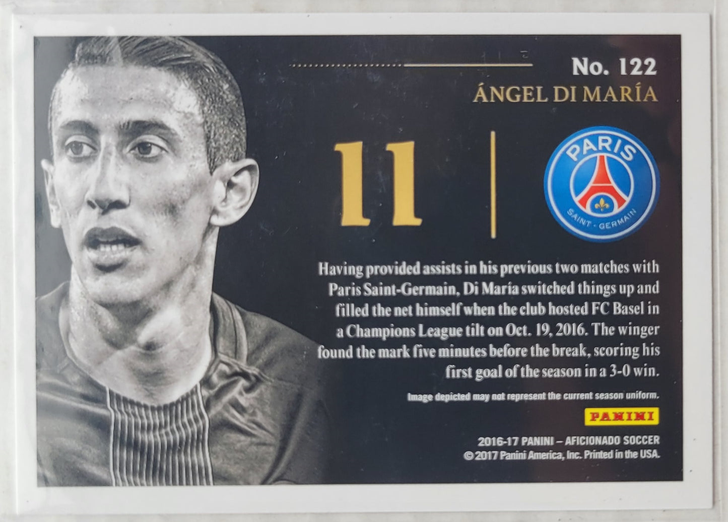 Angel Di Maria - 2016-17 Panini Aficionado Artist's Proof #122