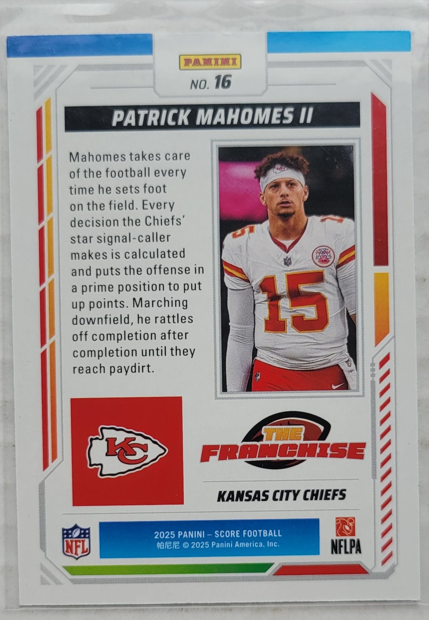 Patrick Mahomes II - 2025 Score The Franchise #16