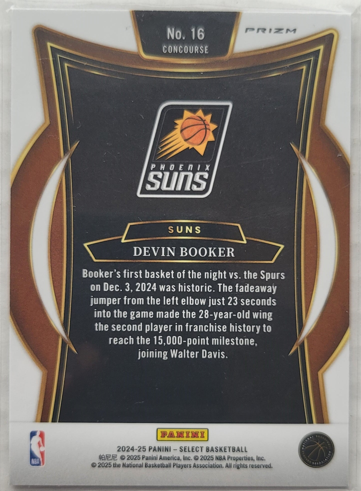Devin Booker - 2024-25 Select Silver Prizms #16