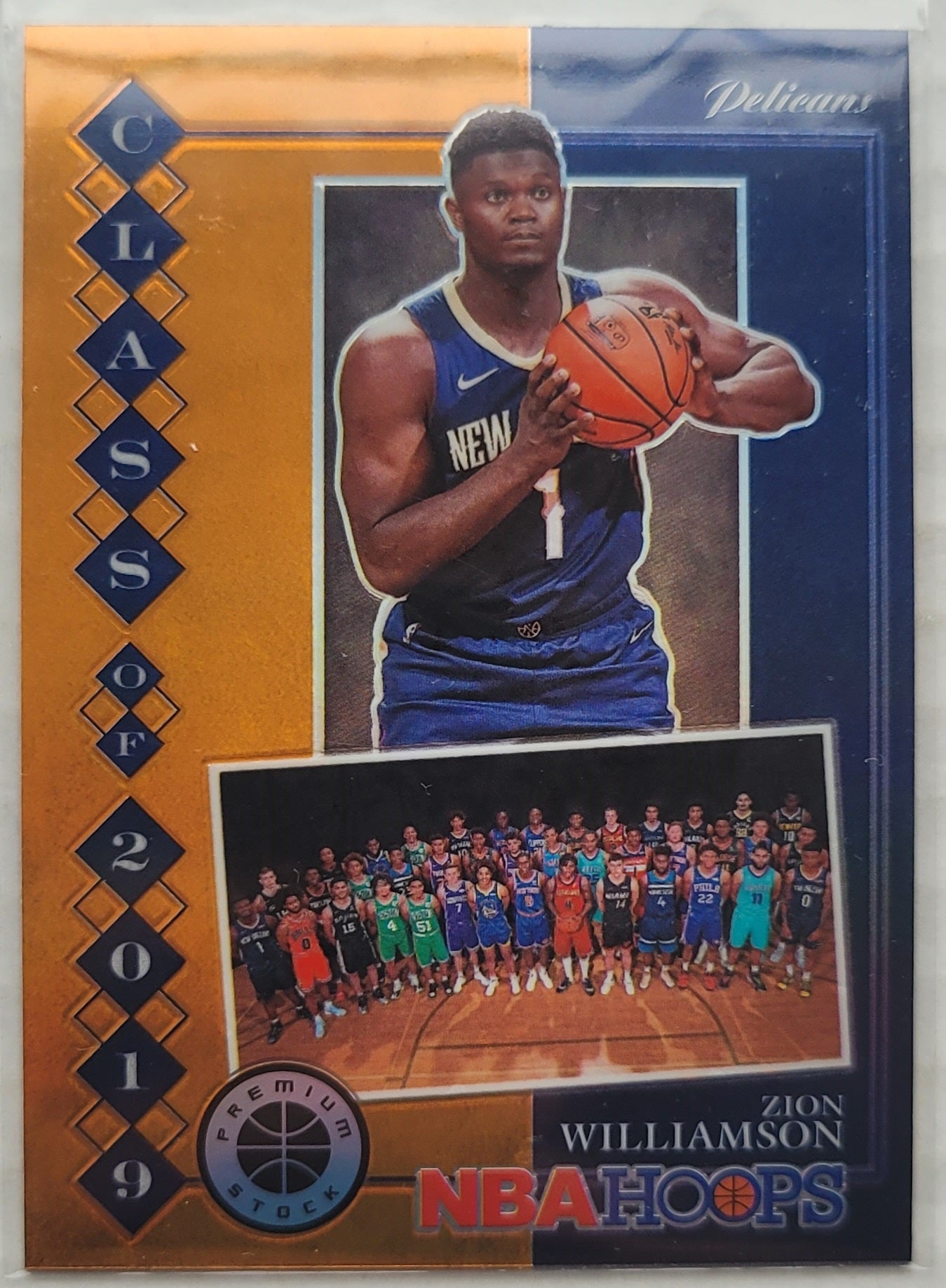 Zion Williamson - 2019-20 Hoops Premium Stock Class of 2019 Holo #7