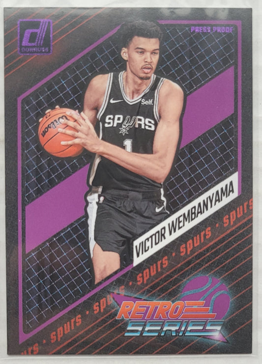Victor Wembanyama - 2023-24 Donruss Retro Series Press Proof Purple #1