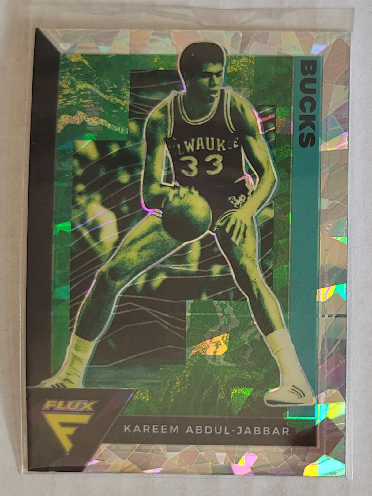 Kareem Abdul-Jabbar - 2020-21 Panini Flux Fanatics Factory Cracked Ice #194