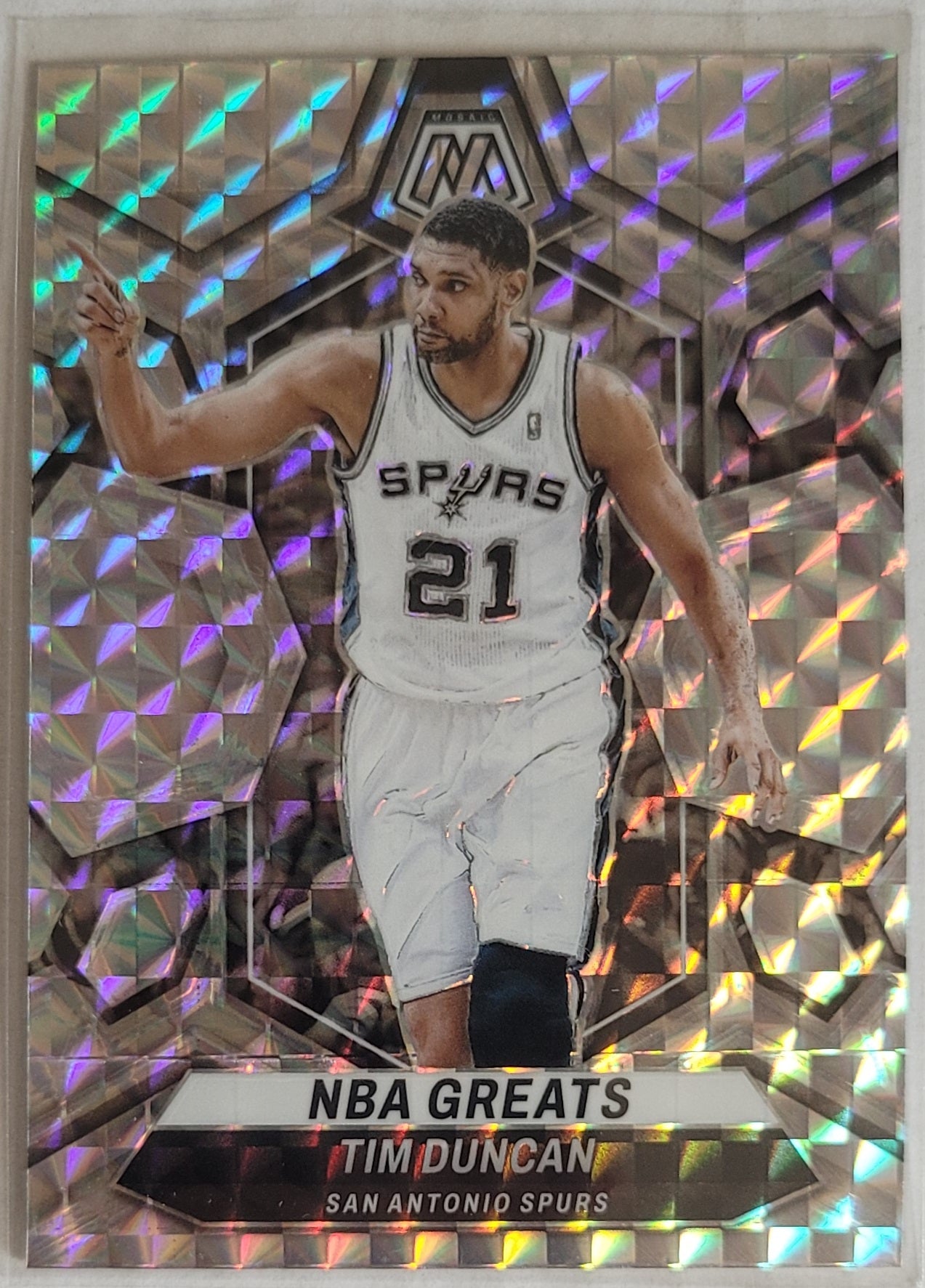 Tim Duncan - 2023-24 Panini Mosaic Mosaic #291 NBA Greats