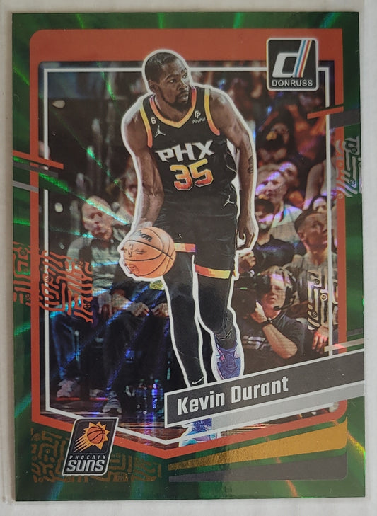 Kevin Durant - 2023-24 Donruss Holo Green Laser #35