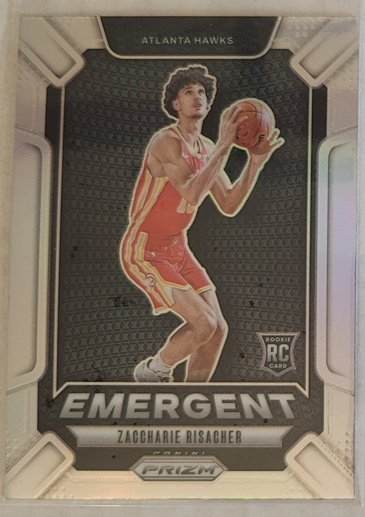 Zaccharie Risacher - 2024-25 Panini Prizm Emergent Prizms Silver #6