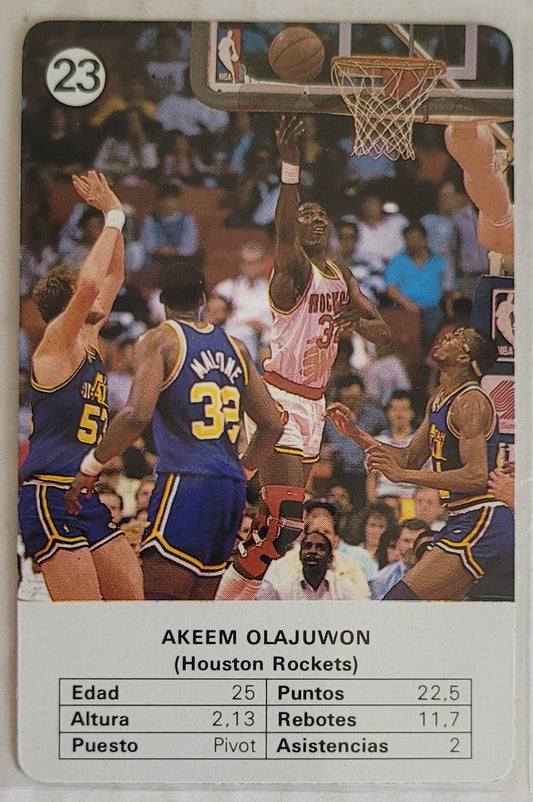 Hakeem Olajuwon - 1988 Fournier NBA Estrellas #23