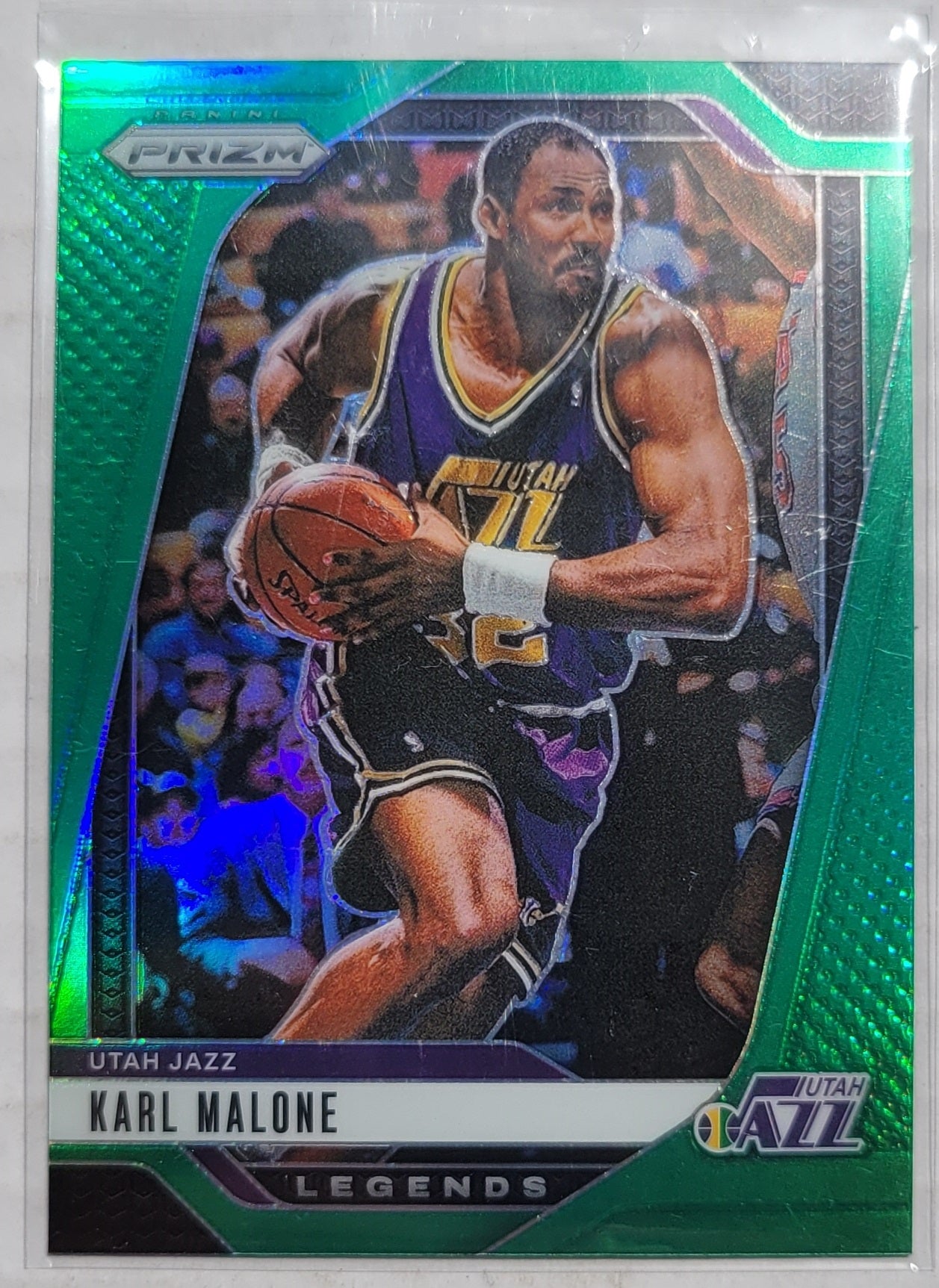 Karl Malone - 2024-25 Panini Prizm Prizms Green #289