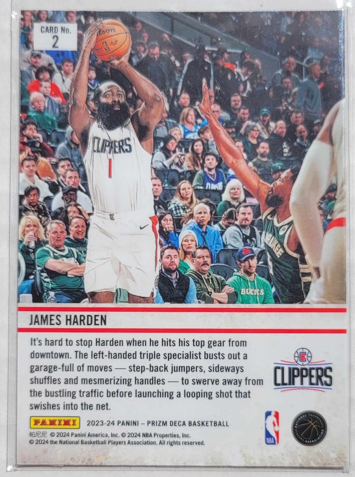 James Harden - 2023-24 Panini Prizm Deca Downtown Bound #2