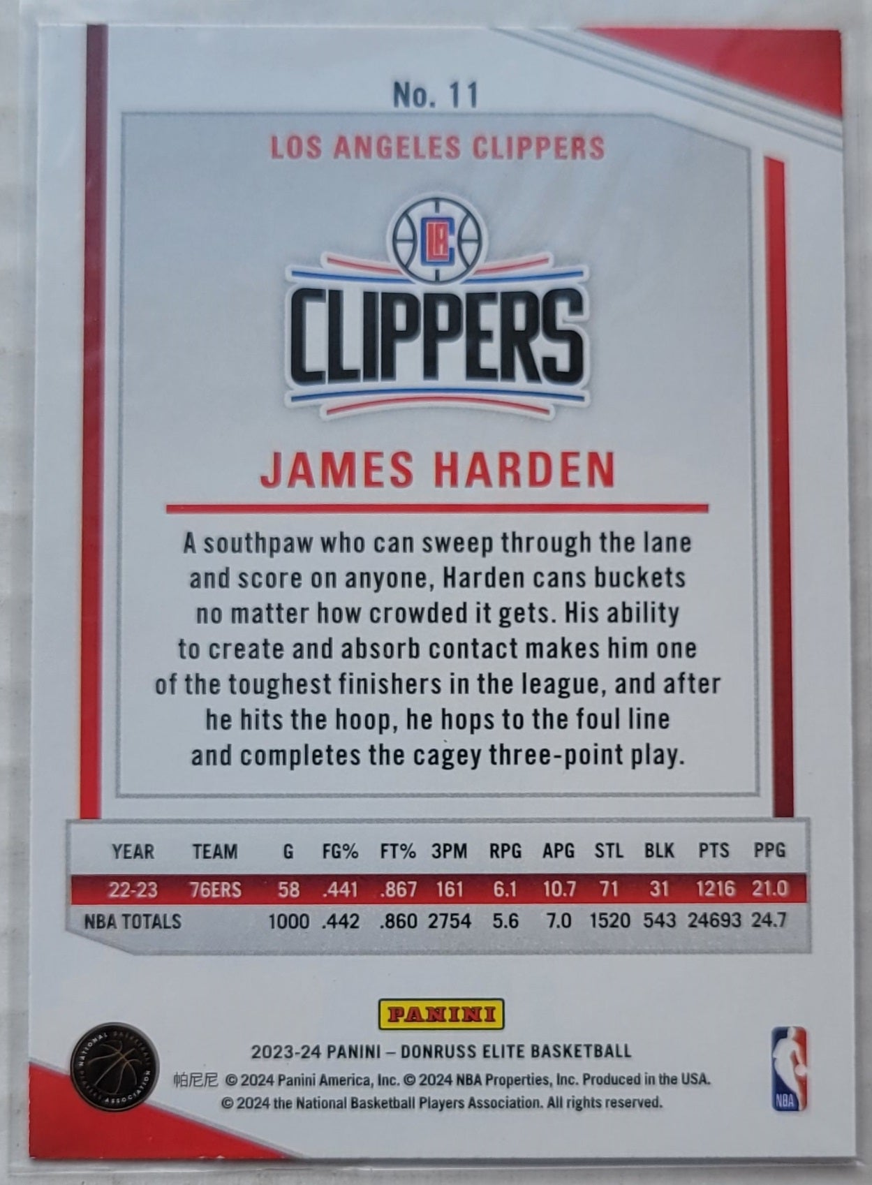 James Harden - 2023-24 Elite International #11
