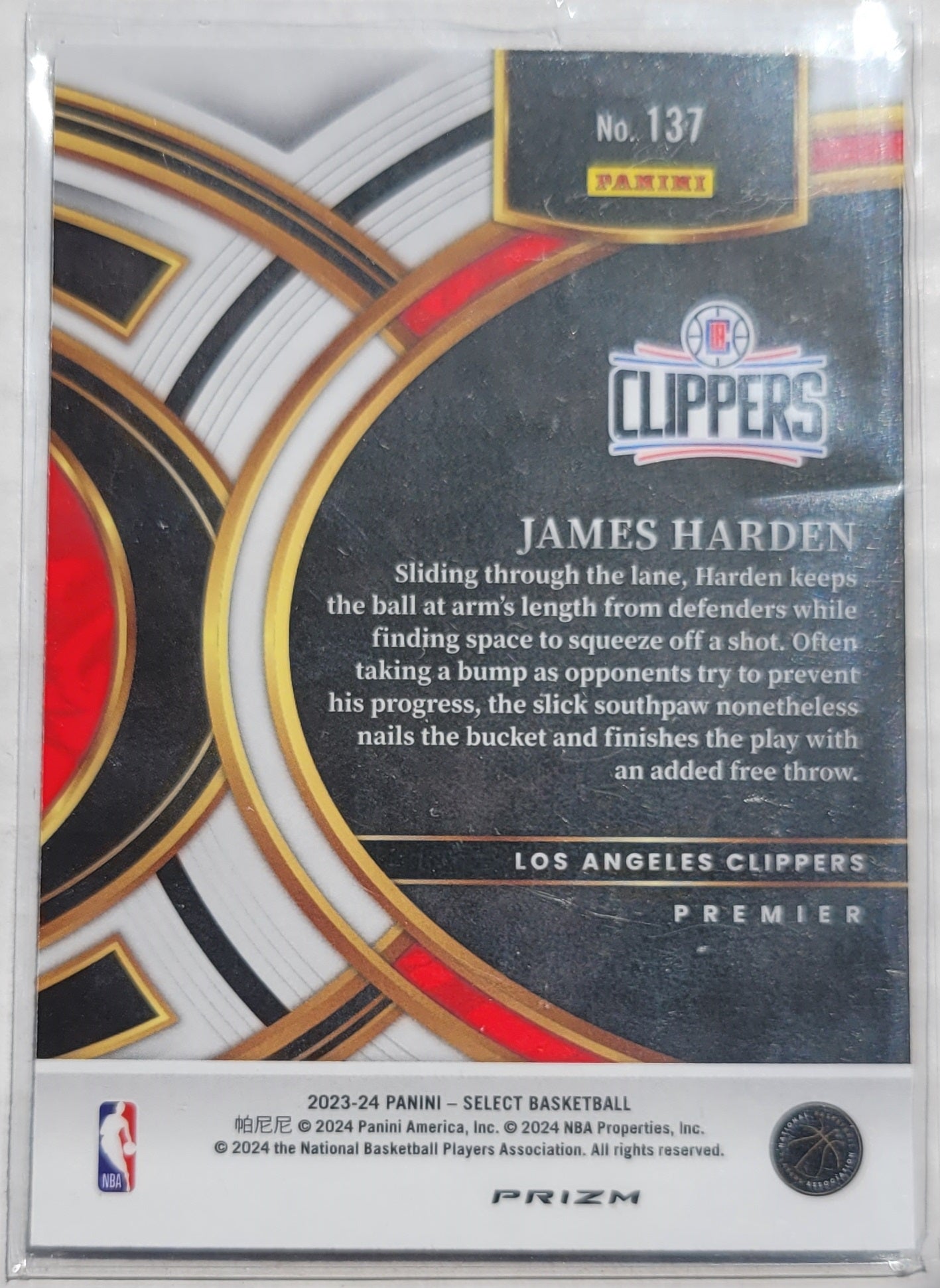 James Harden - 2023-24 Select Prizms Silver #137