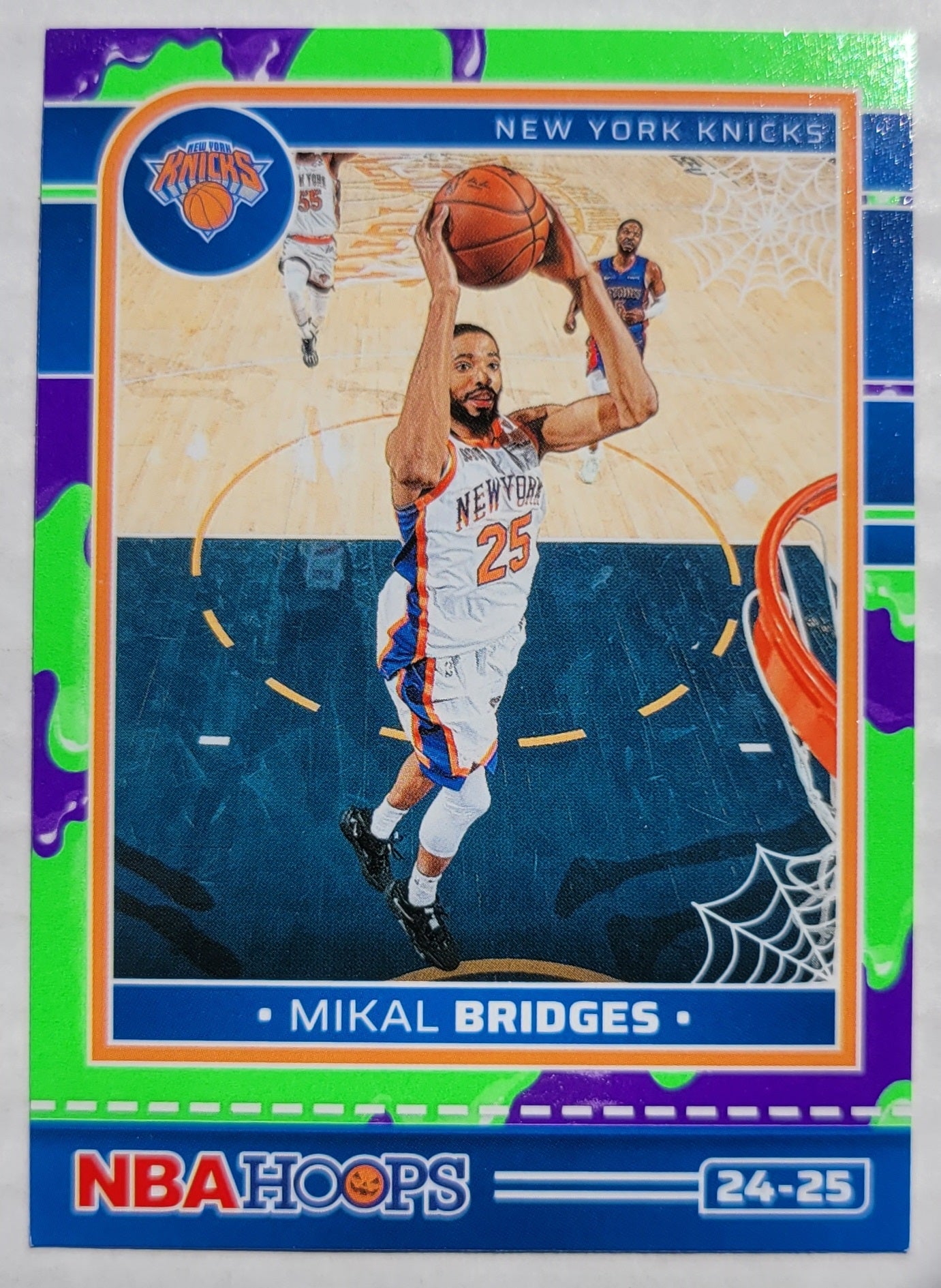 Mikal Bridges - 2024-25 Hoops Haunted Hoops Slime #50