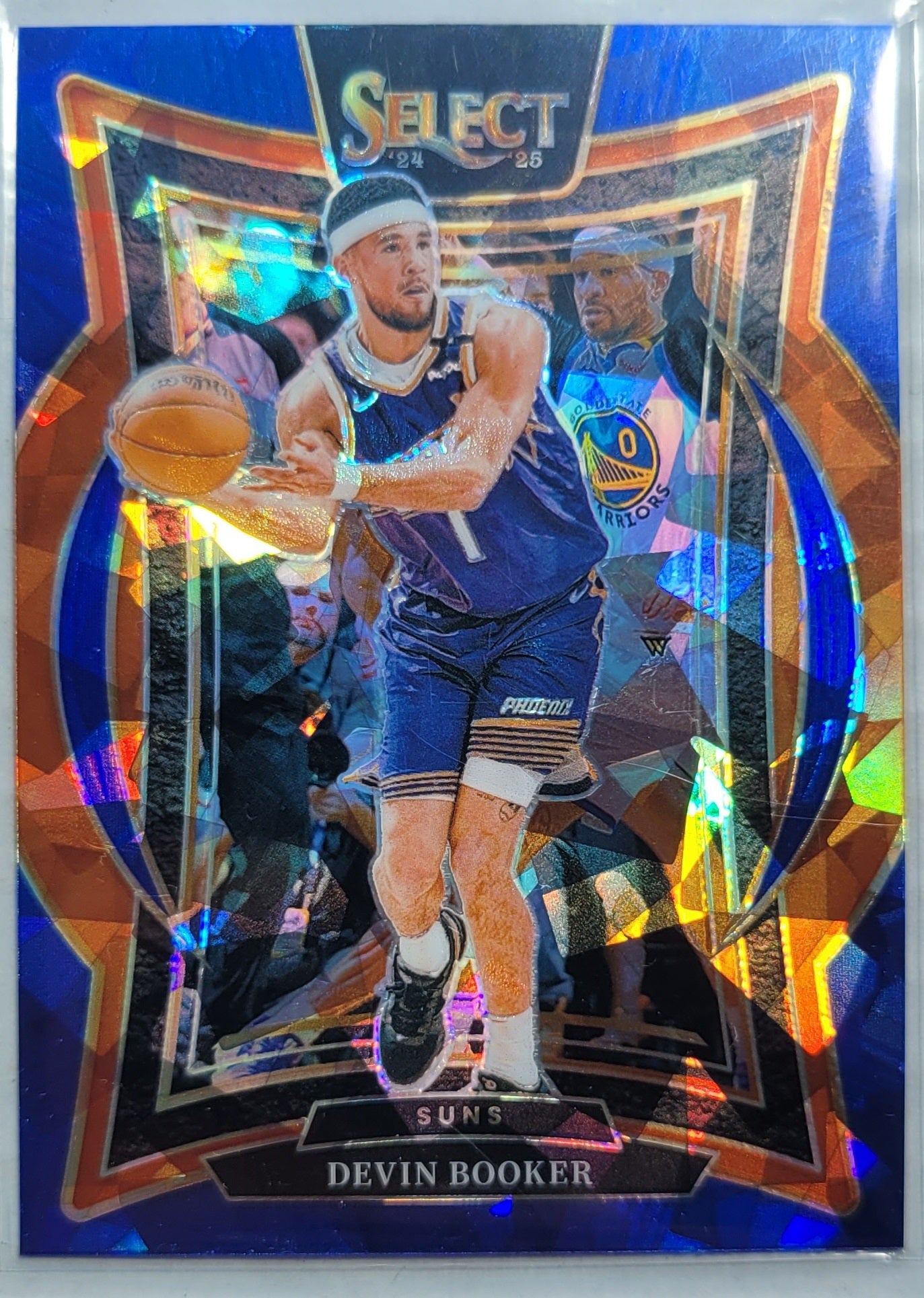 Devin Booker - 2024-25 Select Blue Cracked Ice Prizms #16