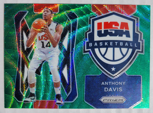 Anthony Davis - 2021-22 Panini Prizm USA Basketball Prizms Green Wave #3