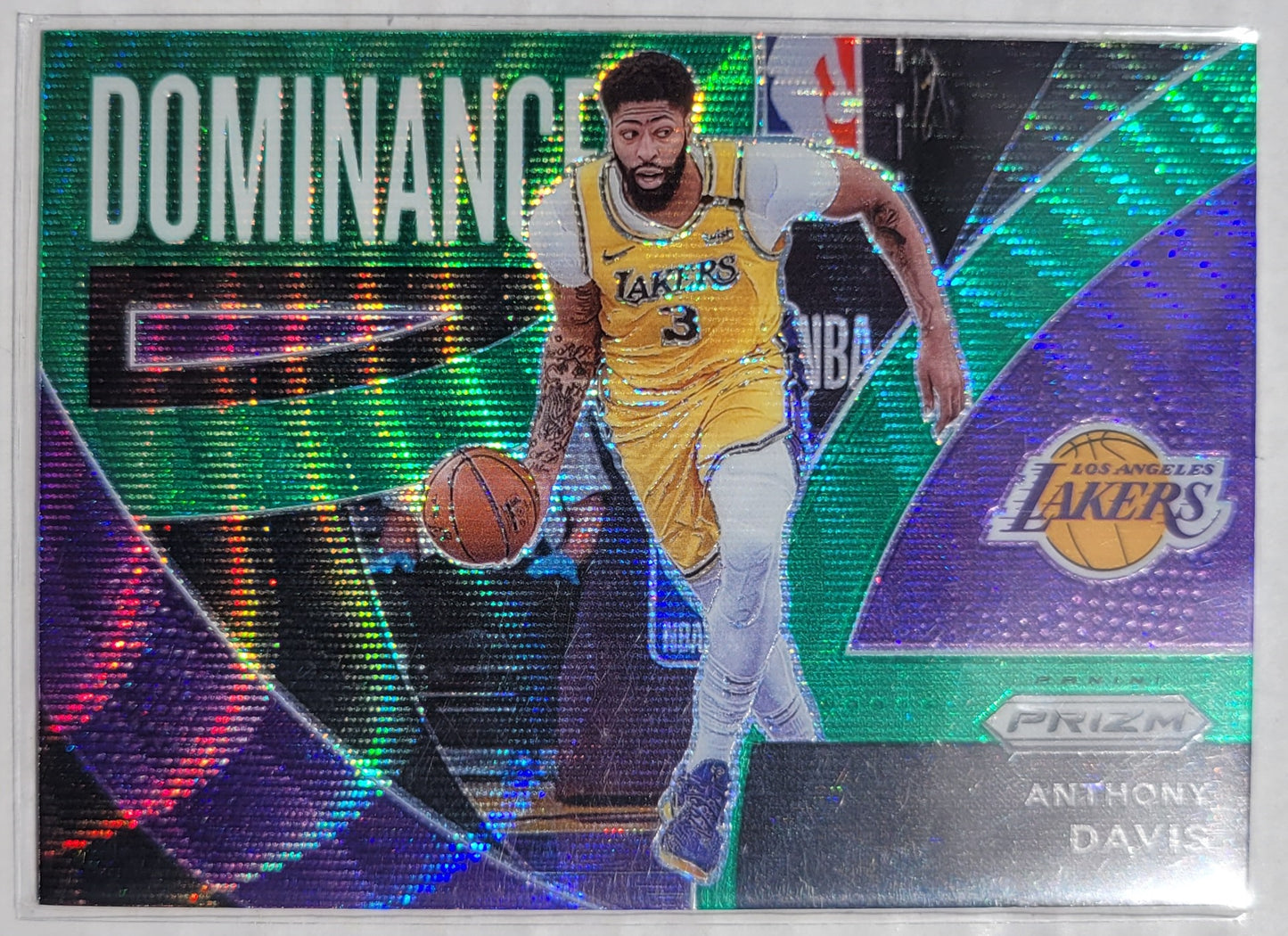 Anthony Davis - 2021-22 Panini Prizm Dominance Prizms Green Wave #20