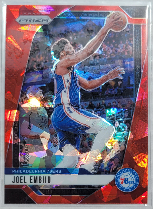 Joel Embiid - 2024-25 Panini Prizm Prizms Red Ice #28