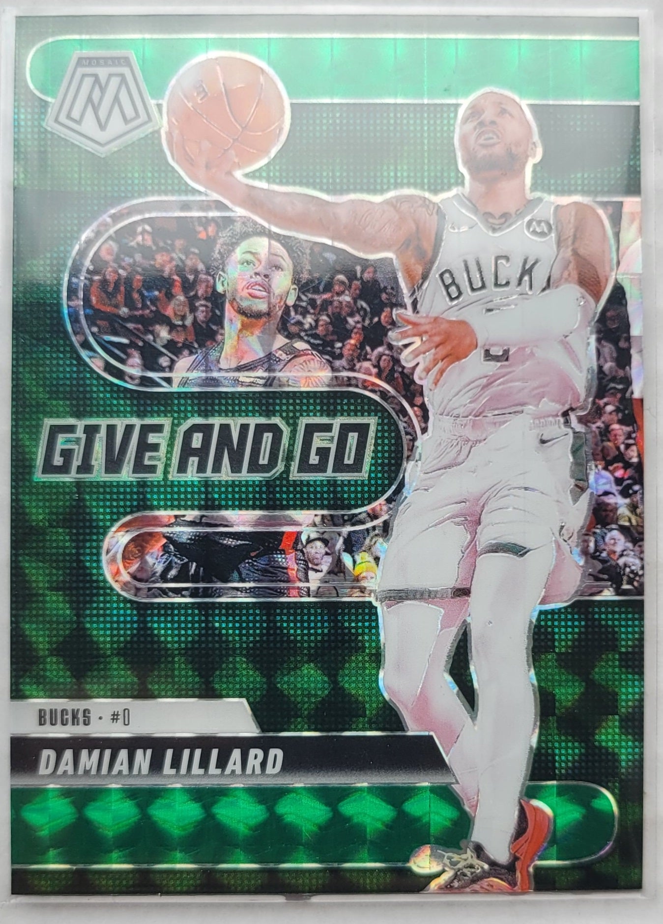 Damian Lillard - 2024-25 Panini Mosaic Give and Go Mosaic Green #14