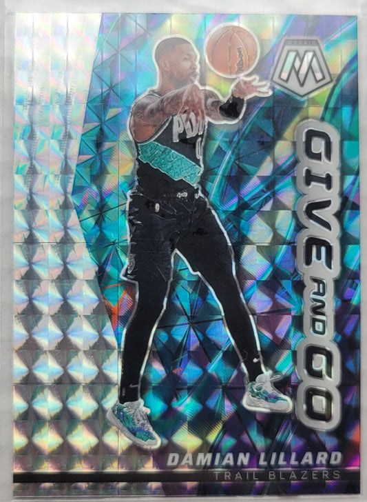 Damian Lillard - 2022-23 Panini Mosaic Give and Go Mosaic #6