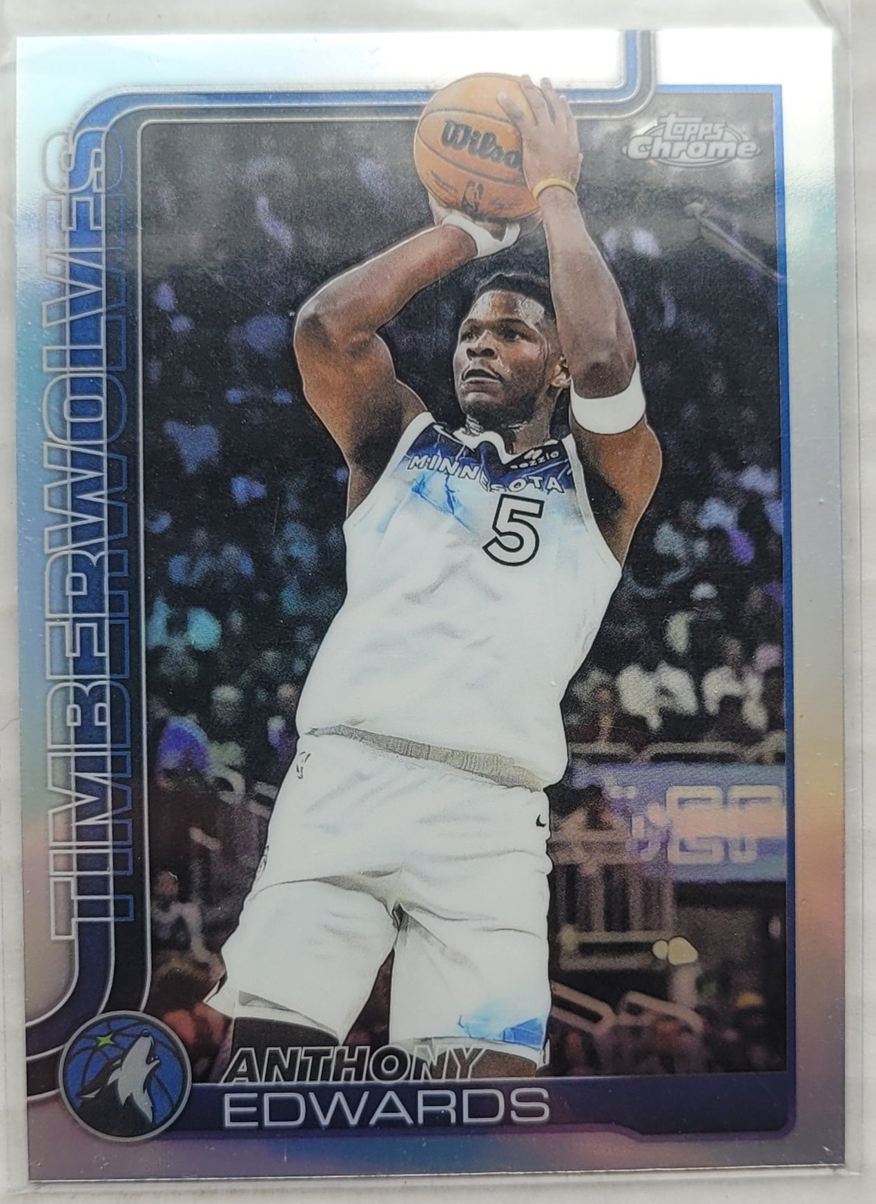 Anthony Edwards - 2025-26 Topps Chrome Refractors #151
