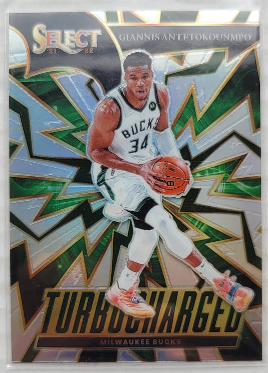 Giannis Antetokounmpo - 2021-22 Select Turbo Charged Prizms Silver #7