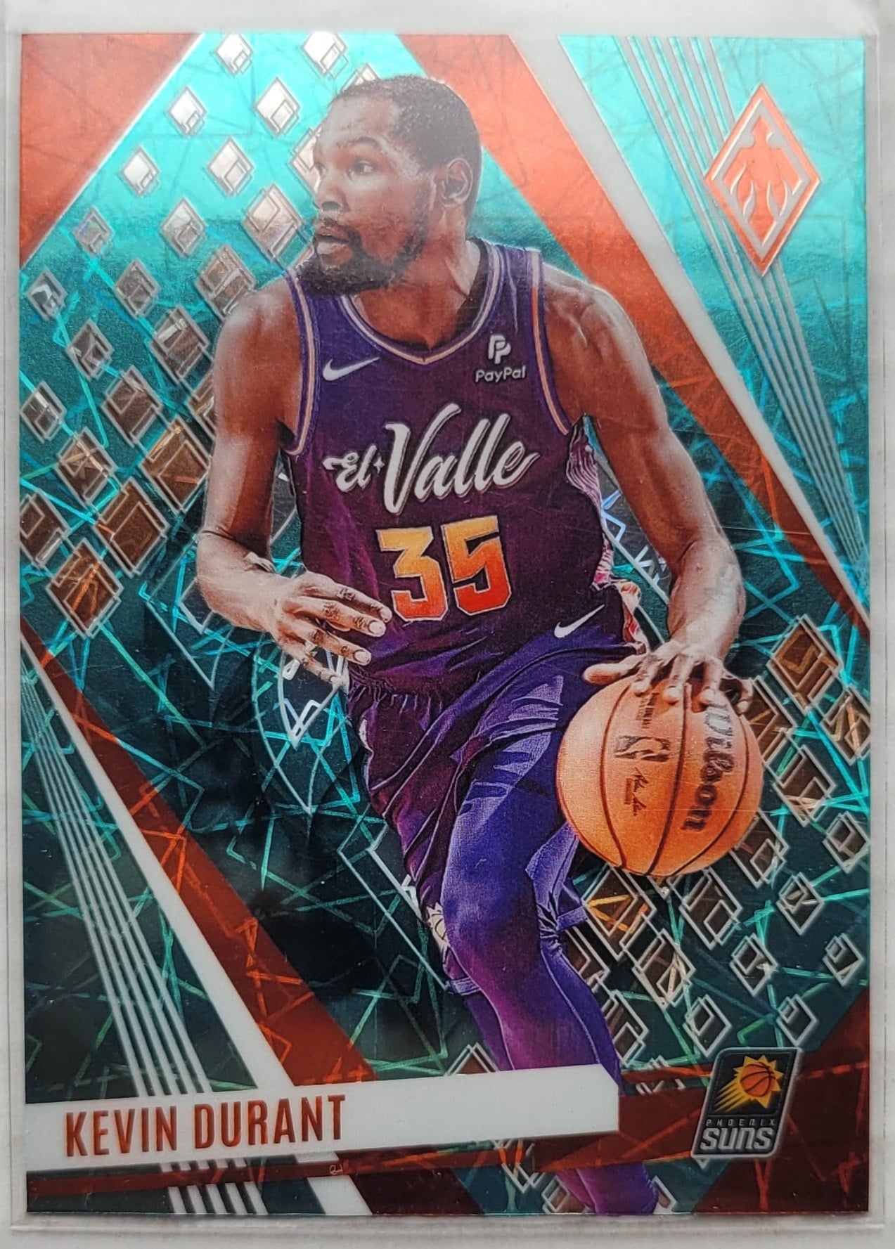 Kevin Durant - 2023-24 Panini Phoenix Teal Lazer #1