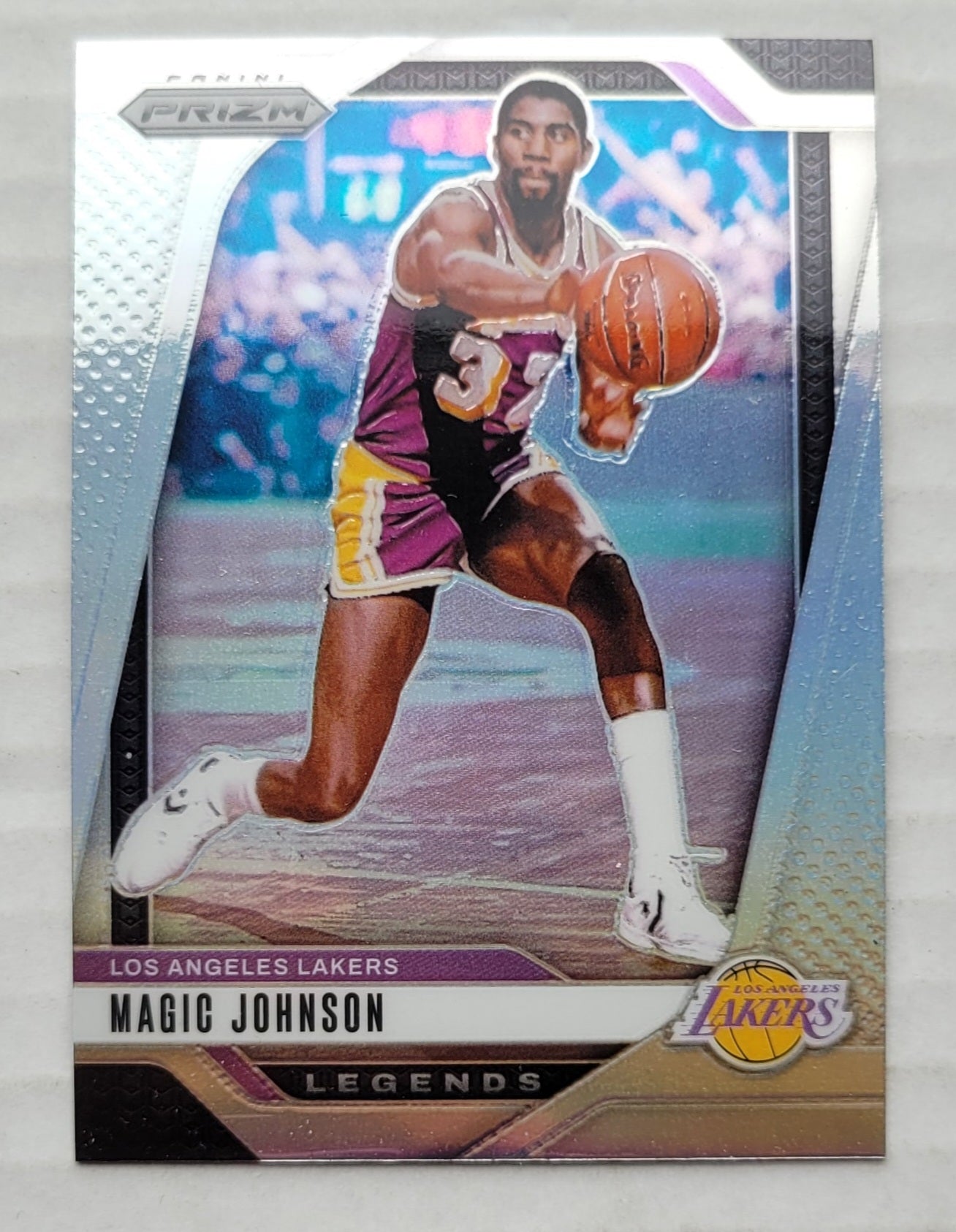 Magic Johnson - 2024-25 Panini Prizm Prizms Silver #294