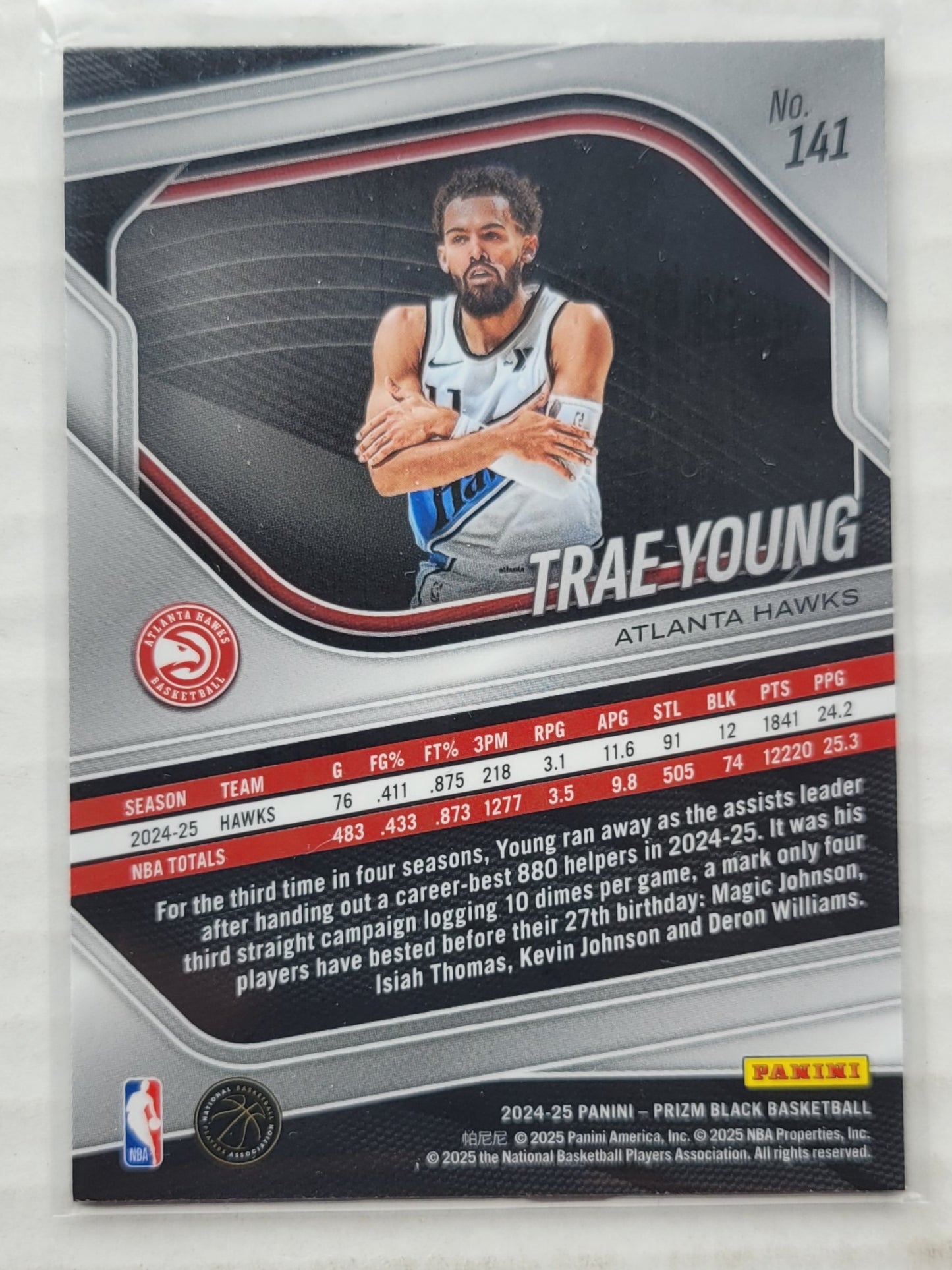 Trae Young - 2024-25 Panini Prizm Black #141